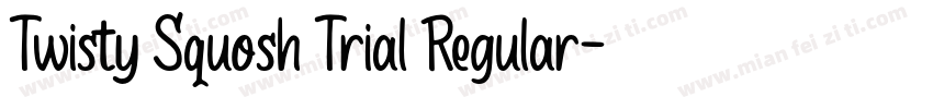 Twisty Squosh Trial Regular字体转换